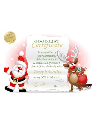 Good List Certificate