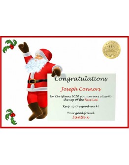 Naughty or Nice Certificate