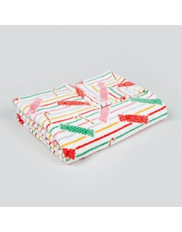Candy Cane Fleece Throw