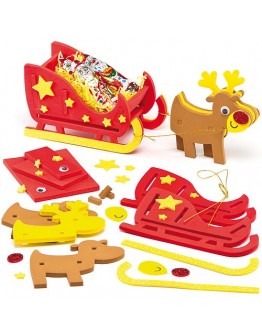 Reindeer and Sleigh Foam Kit