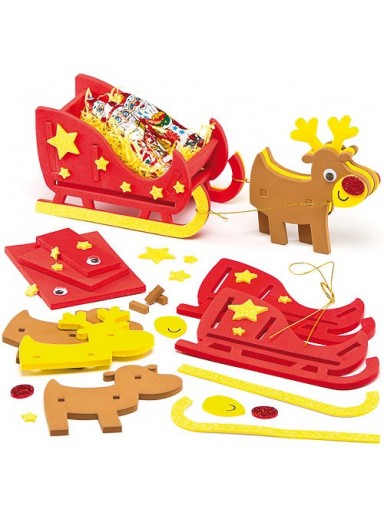 Reindeer and Sleigh Foam Kit