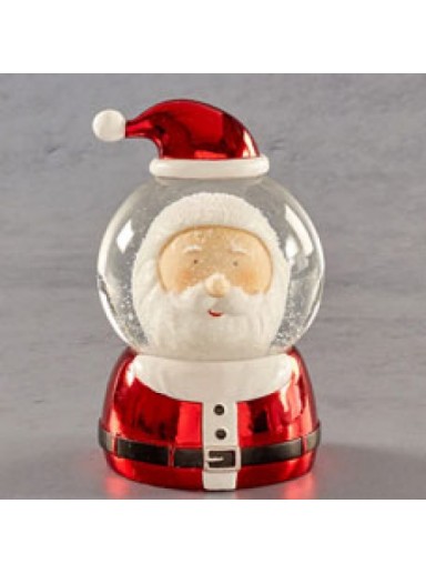 Santa Head Snow Globe