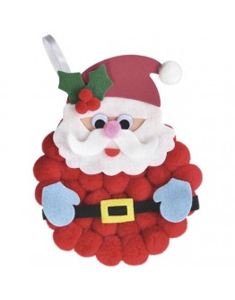 Santa Pom Pom Decoration Kit