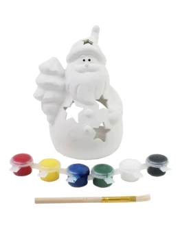 Paint Your Own Ceramic Santa Tea Light Holder